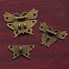 Vintage Butterfly Lock Antique Bronze Hasp Latch Upscale Jewelry Wooden Box Cabinet Lock Case Decorative Hardware Accessory