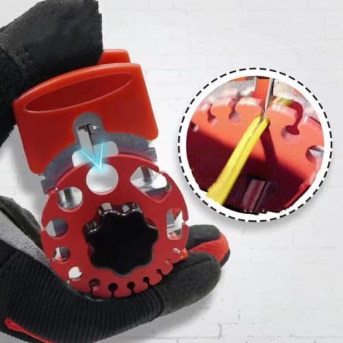 TiiCo Cable Stripper with 10 Replacement Blades, Manual Copper Wire Stripper, Wiring Tool, for Stripping Electrical Wires and Cords, DIY Tool, Cable C