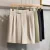 New Elastic Quarter Pants Men's Shorts Summer Thin Ice Silk Loose Trousers Casual Straight Pants