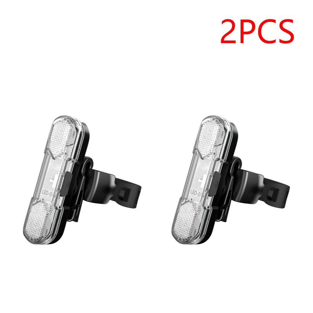 1-3PCS Bike Rear Tail Light USB Rechargeable Red/Blue/White LED Bicycle Seatpost Taillight For Night Riding Safety Warning Light