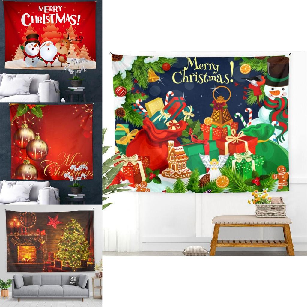 Festive Christmas Tapestry Background Cloth For Party Decor And More