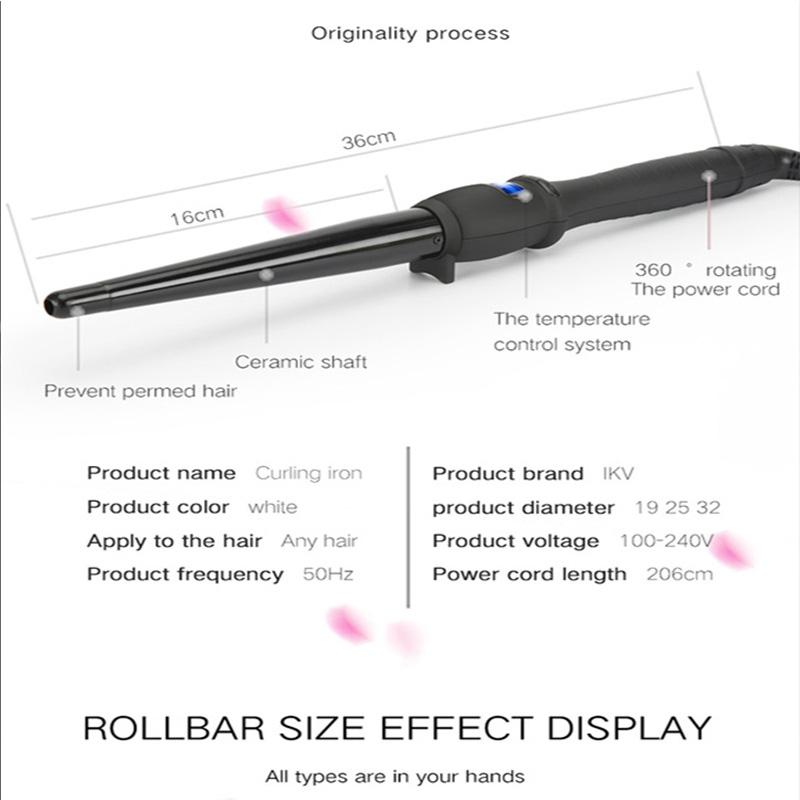2 in 1 Haarbürste Glätteisen und Lockenstab Hitzeschutz Haarbürsten Set Heizendes Lockeneisen Mini Haarglätter