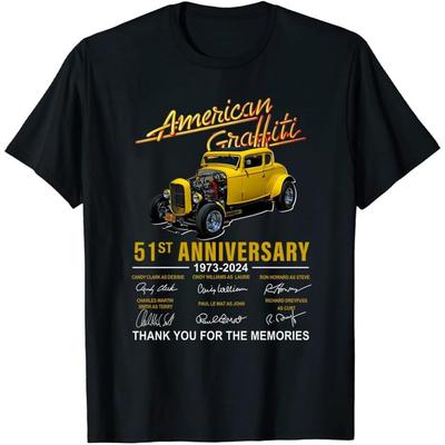 51e Verjaardag American Graffiti 1973-2024 T-shirt Cadeau