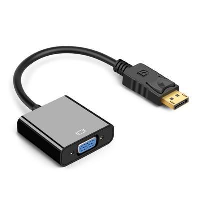 Portable DPs To VGA Converter 1080P Resolution Gold Plate Interfaces  To VGA Adapter for Monitors Projectors