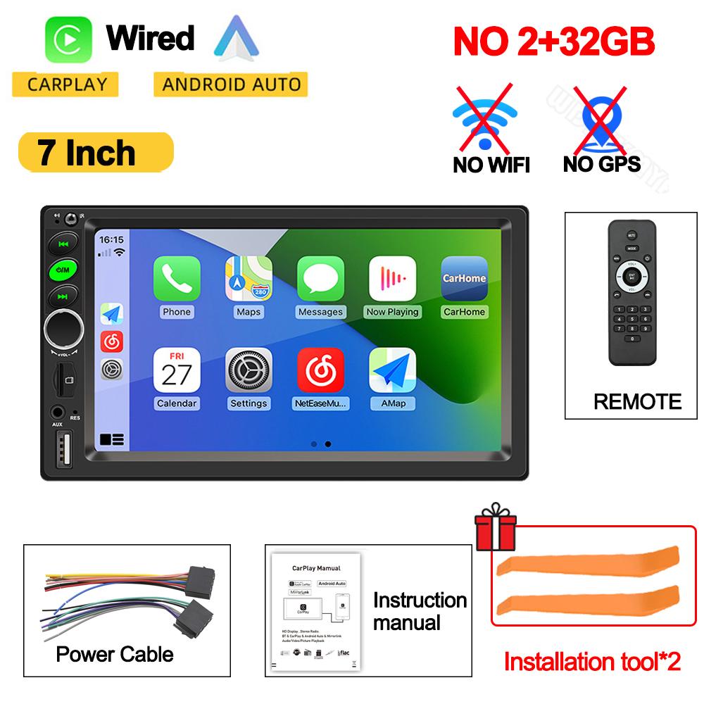 

Android 13 автомобильное радио Autoradio 32G 2 Din 7 /9 /10 универсальный WIFI GPS автомобильный аудио мультимедийный плеер для Hyundai Nissan Toyota Kia