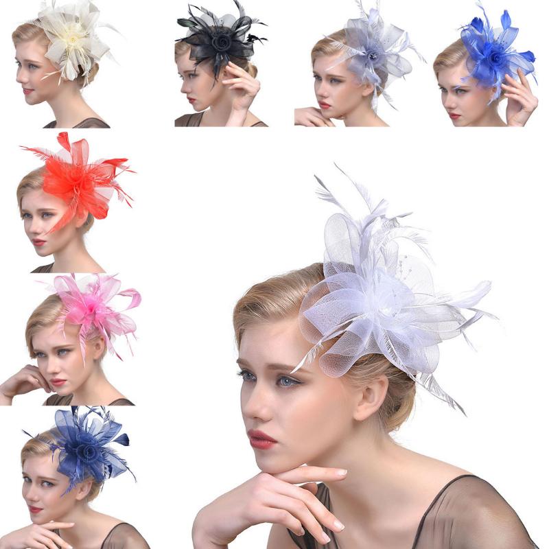 Feather Aliceband Fascinator Headband Weddings Ladies Day Race Royal Ascot