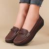 Women's Flat Shoes Fashion Walking Loafers For Women Elegant Moccasins Genuine Leather Loafers Nurse Footwear Female