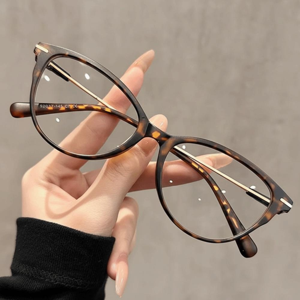 

Optical Quality Blue Light Blocking Cat Eye Glasses Plus Diopter Cat Eye Shape Blue Light Glasses Reading Glasses Daily Use -0