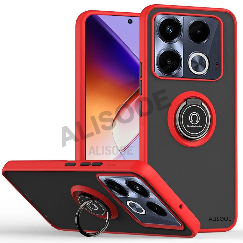 Armor Holder Funda for Infinix Note 40 Pro Plus 5G Case Armor Magnetic Stand Protection Cover for Infinix Note 40 Pro+ Plus Capa