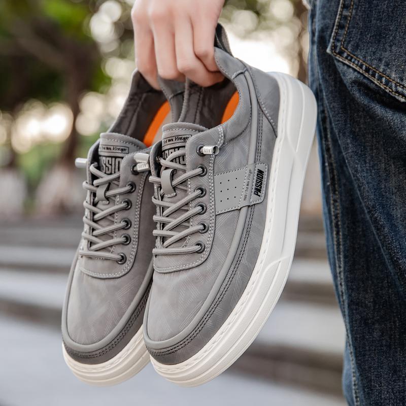 Fashion New Arrival Casual Shoes for Men Breathable Canvas Shoes Leisure Walk Male Sneakers Thick Bottom Vulcanize Footwear Man Trainers