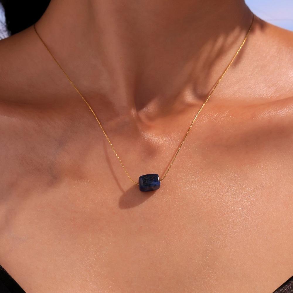 Lapis Lazuli Western Country Necklace Malachite Bohemian Style Choker  Women Gift
