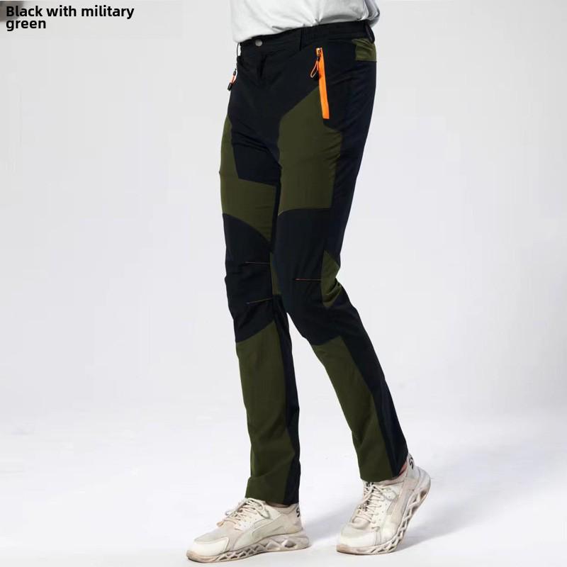 Pánské nepromokavé strečové horolezecké kalhoty – Větruodolné, Odolné proti oděru, Rychleschnoucí a Prodyšné.