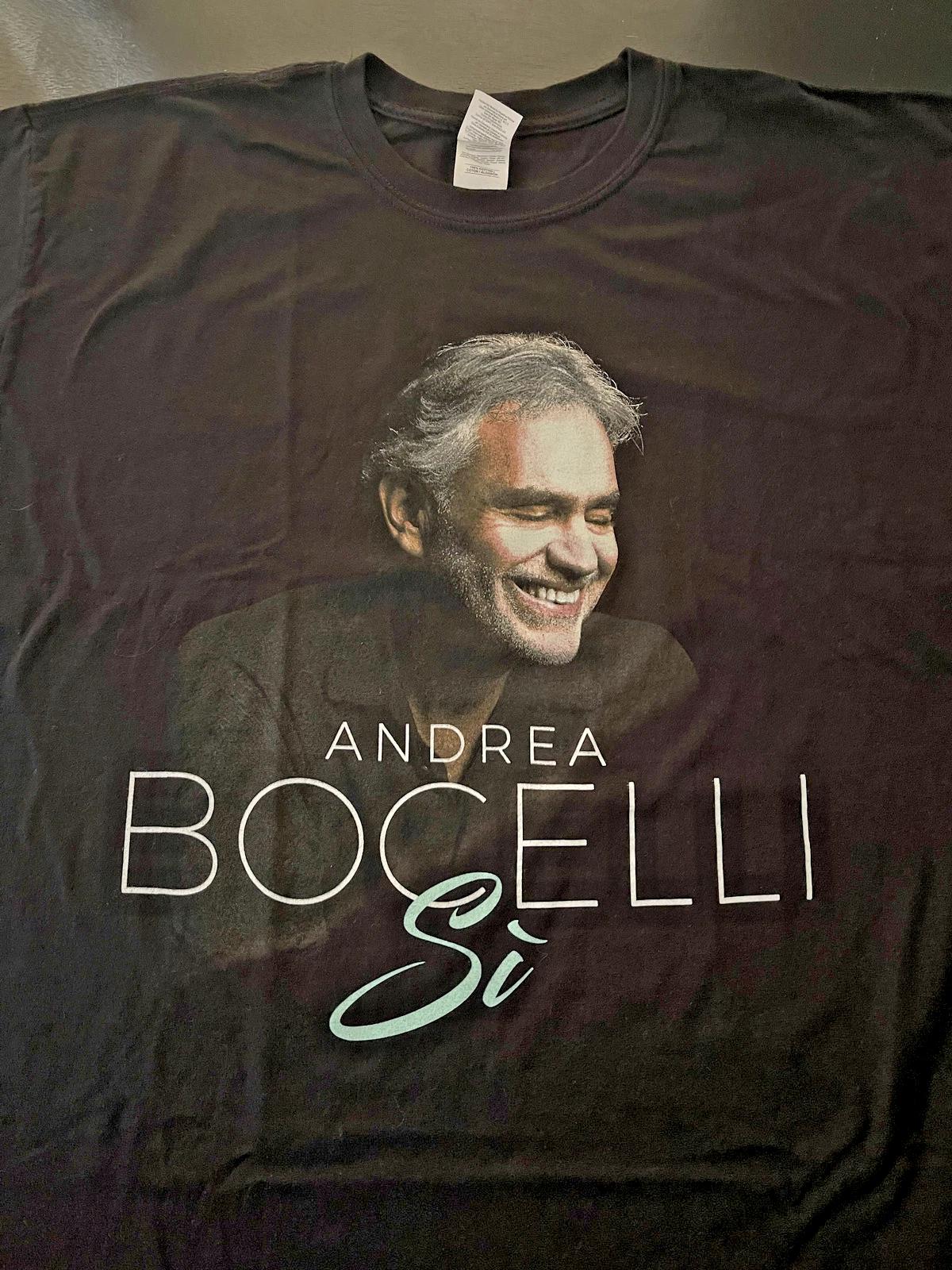 

ANDREA BOCELLI Si Album T-Shirt, Black, Size: 2XL M