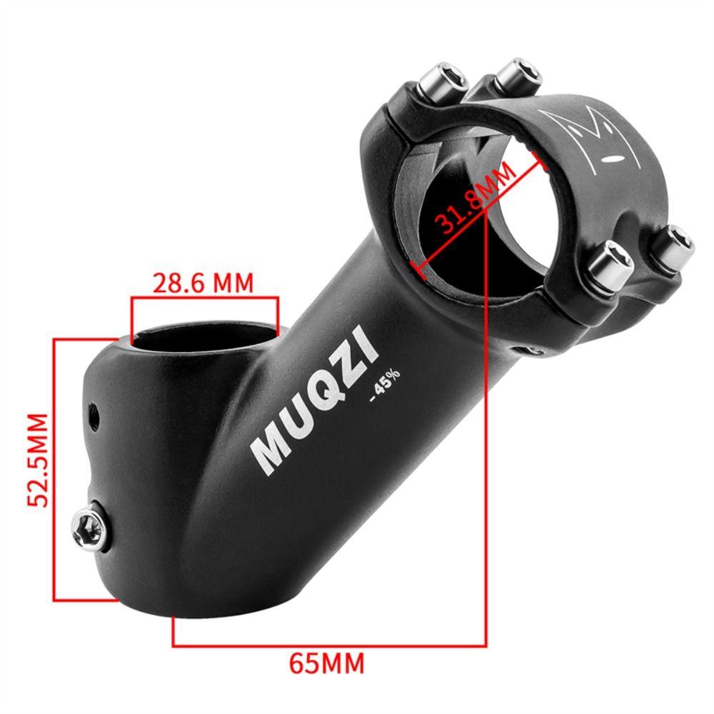 31.8mm Fork MTB Riser Stem 65mm Bicycle Handlebar Stem 45 Degree Bike Stem  Cycling