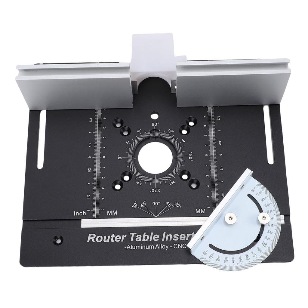 Router Table Lifting System 51mm Lifting Imperial Metric Scales Aluminum Alloy Router Insert Plate with Lift Base for