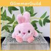 Plush Cute Playful Rabbit Keychain Soft Toy Adorable Addition For Bags Keys And