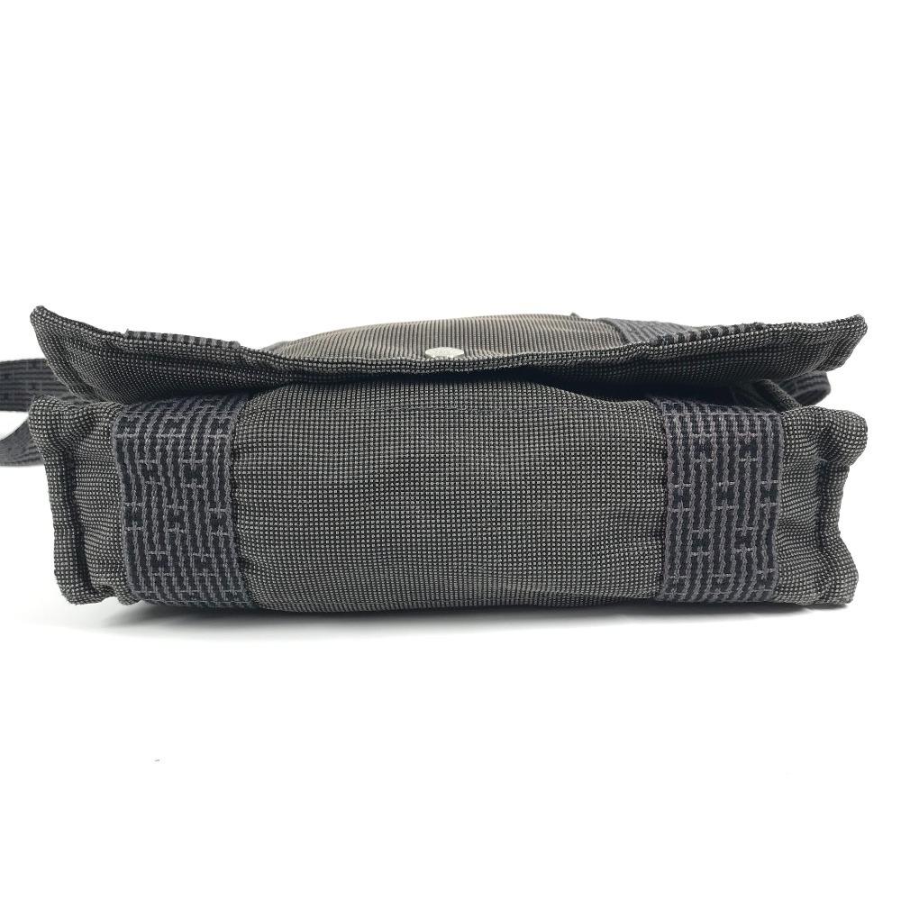 HERMES Her Line Basas PM Messenger Bag Shoulder Bag polyamide / polyester gray