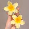 8CM Boho Gradient Large Flower Acrylic Hair Clip for Women Sweet Hair Claws Crab Clamp Barrettes Hawaiian Headwear Accessories