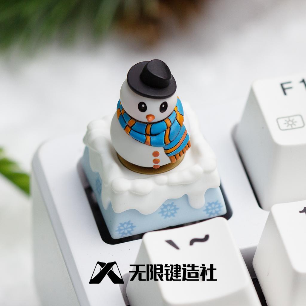 In-Stock Christmas Series Resin Keycap Creative Cute Custom Esc Keycap Mechanical Keyboard Decoration Surprise Gifts