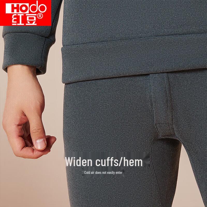 Hodo Mid-High Collar Wool Blend Thermal Underwear Set