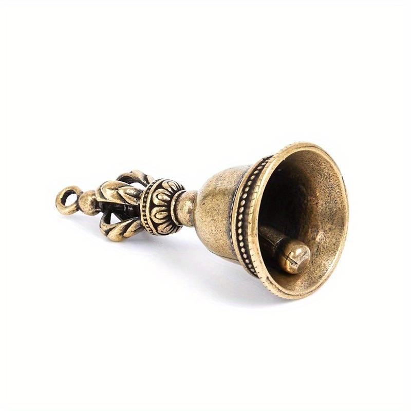 3Pcs Vintage Small Brass Bells Wind Chimes Crafts Tibetan Bronze Bell Ideas Copper Pendant Keychain Desk Decoration
