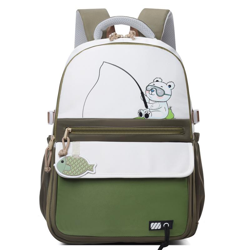 Grundschultasche Mode Wirbelsäulenschutz zur Entlastung des Kinderrucksacks Jungen und Mädchen Rucksack mit großem Fassungsvermögen