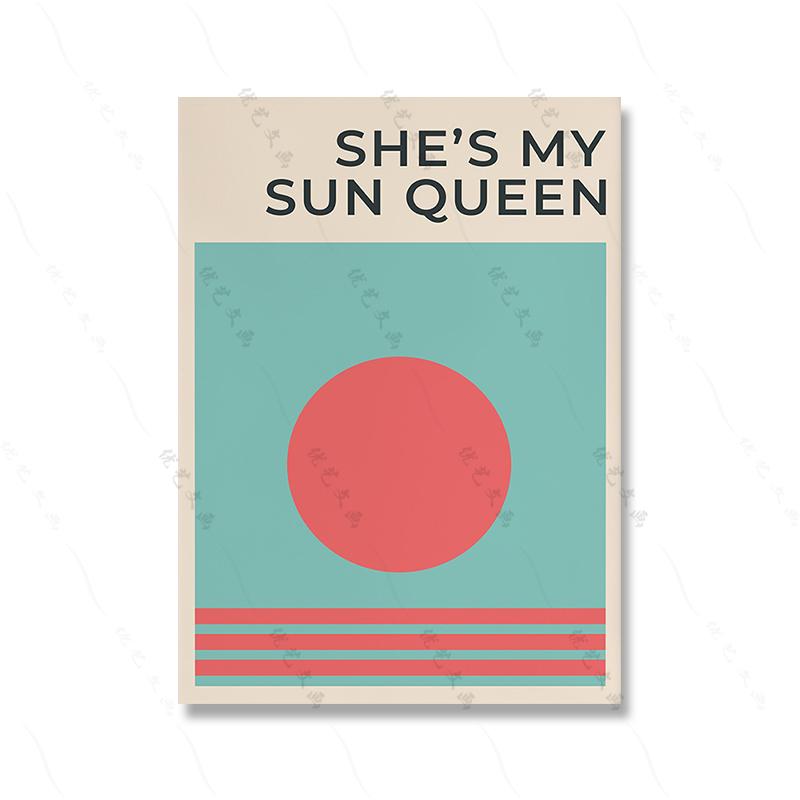 Famous Hip Hop Lyrics Music Queen Wall Art Poster Print Abstract Colourful Quote Inspirational Canvas Painting Room Home Decor