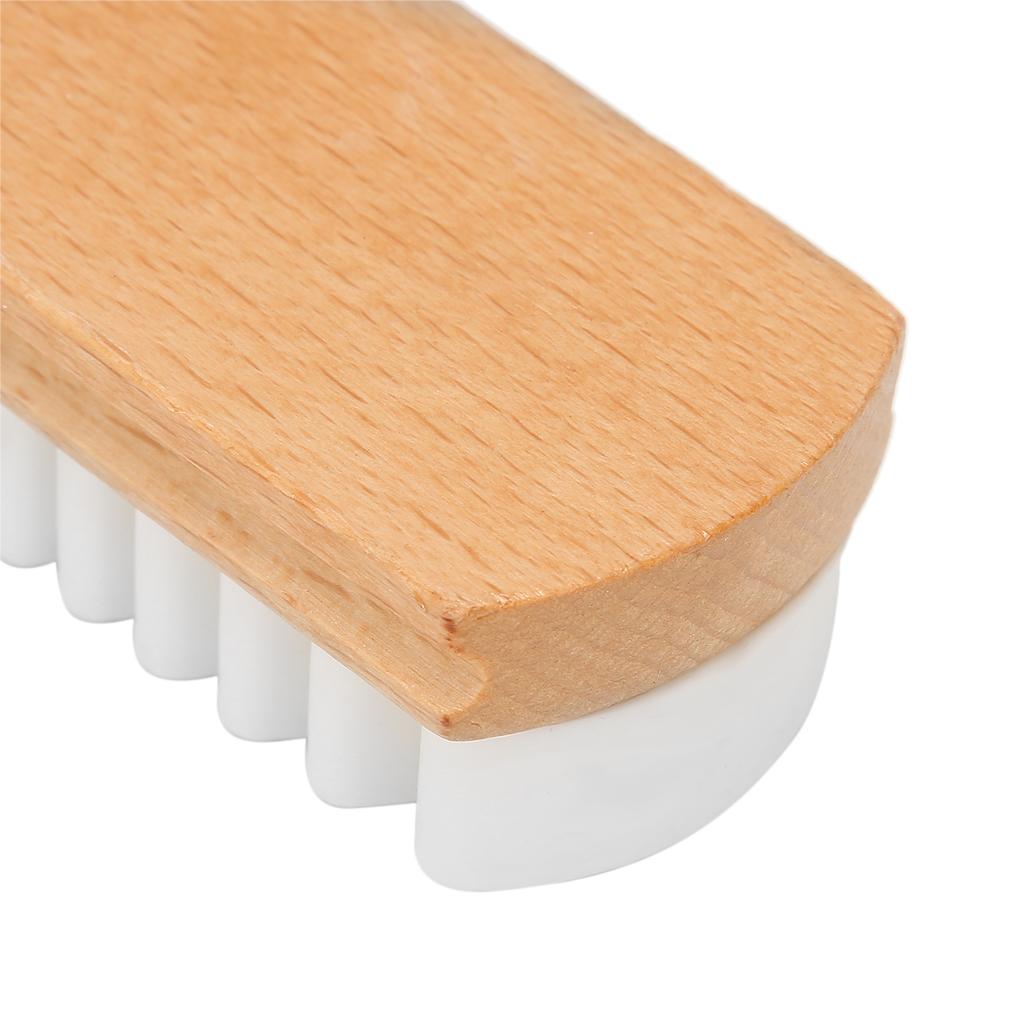 Natural Crepe Wood Brush Suede Nubuck Shoes Brush Leather Stain Cleaner for Shoe Care
