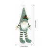 Green Christmas Decorations High-grade Long-Legged Rudolf Pendant Cartoon Knitted Dwarf Figurine Decorations