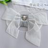 Internet Celebrity Embroidery Embroidery Bow Women'S Top Dress Versatile Decorative Accessories Diy