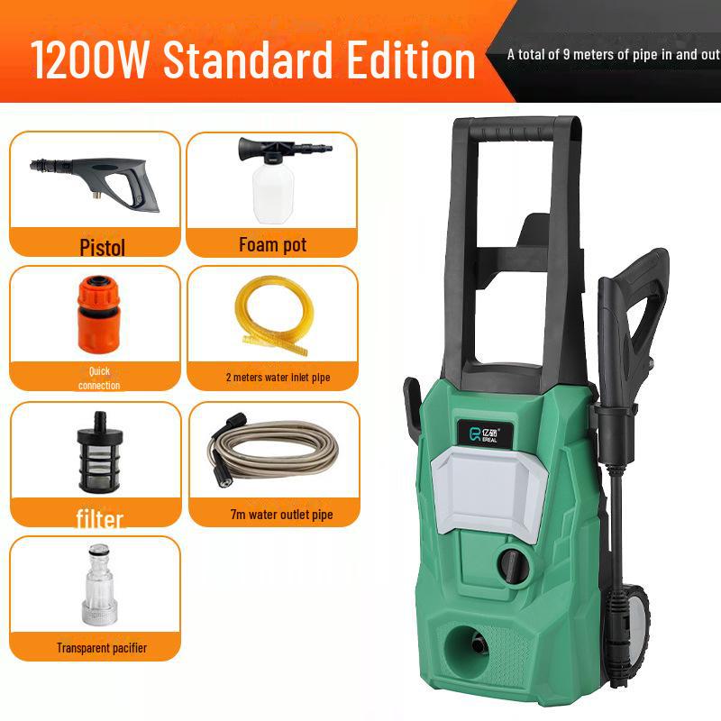 

Компактная машина для мойки автомобилей высокого давления - портативный и мощный насос для очистки