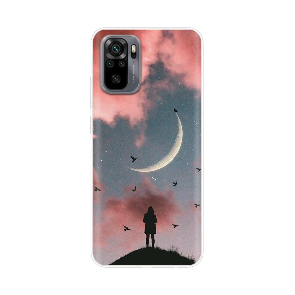 Silikon Blumen Handyhülle Für Xiaomi Redmi Note 10 Hülle 6.43'' Schöne TPU Rückseite Für Xiomi Redmi Note10 Pro Bumper Hüllen