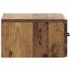 Wall Mounted Nightstand Reclaimed Wood Look 34.5 x 33 x 20 cm