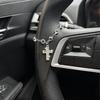 Sparkling Rhinestone Bow Chain Car Steering Wheel Decoration Exquisite Elegant Car Interior Decoration Unique Bracelet Pendant
