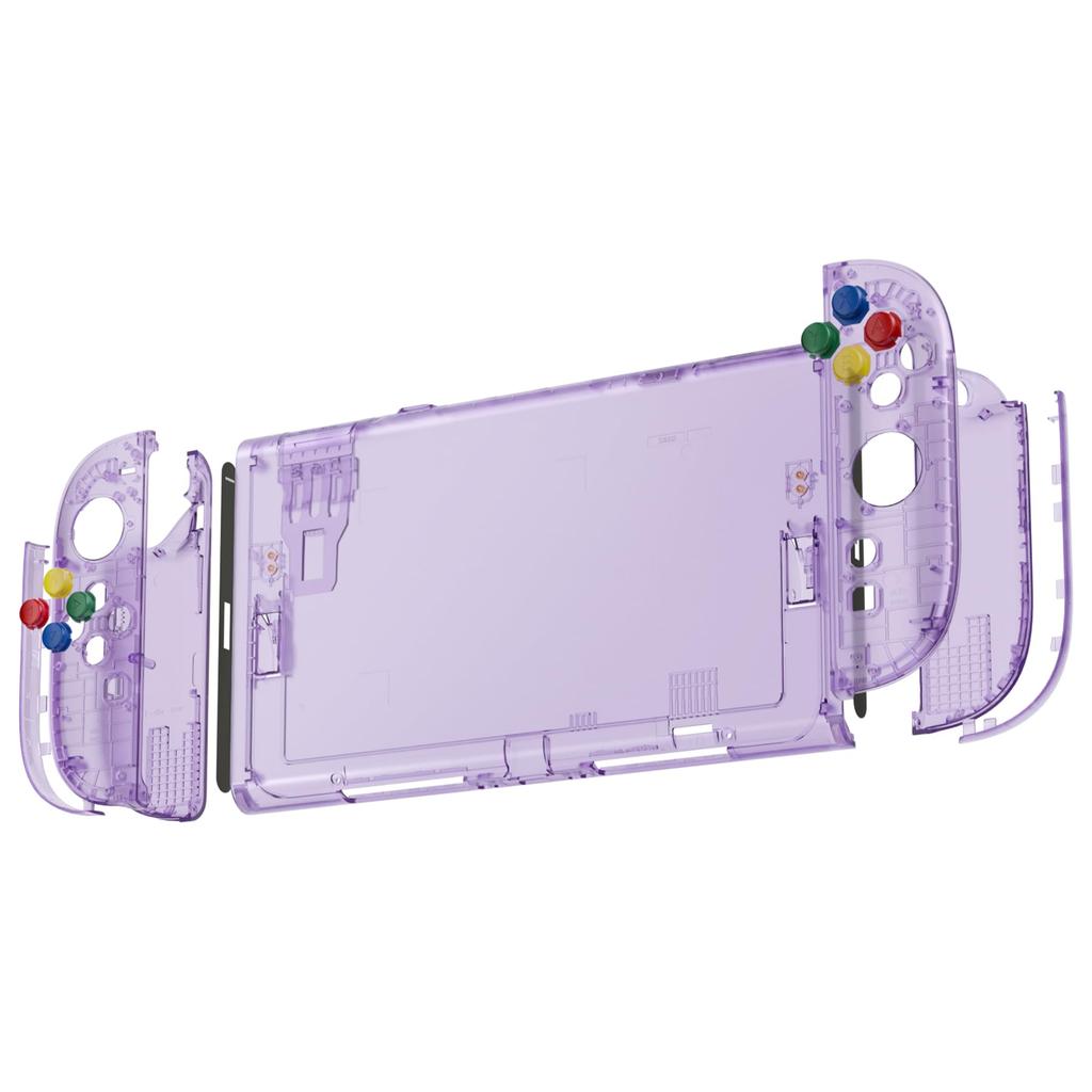 eXtremeRate DIY Replacement Shell Buttons for Nintendo Switch Custom Console Back Plate Controller Faceplate Decoration Strip with ABXY Directional