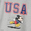 Champion Short Sleeve Crew Neck Disney Mickey Relax Fit Graphic Print Short Sleeve Reverse Oxford Gray Men's 9.4oz T-Shirt, Weave, C3-Z360,