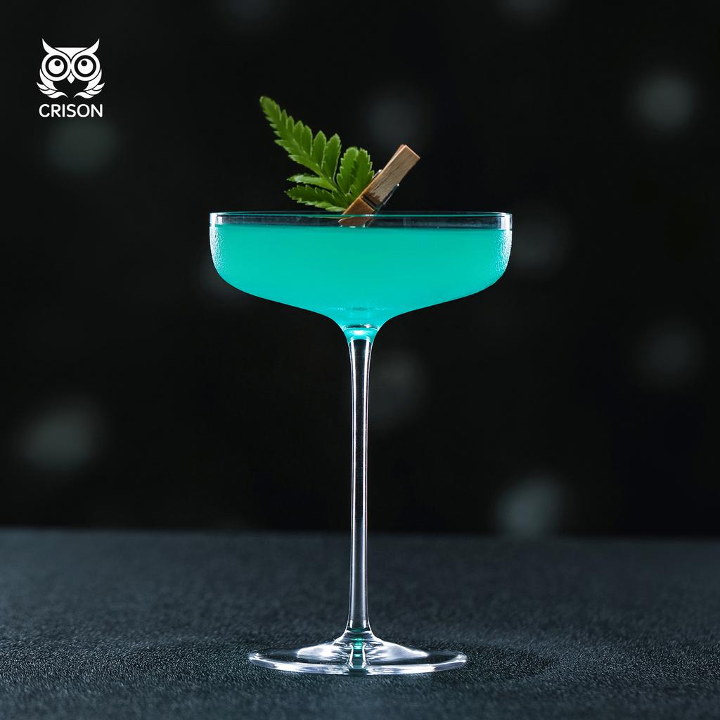 CT2702 CRISON Crystal Glass Cocktail Glass Champagne Cup Martini Margarita Whiskey Red Crystal Flute Toasting Dessert Cups185ml
