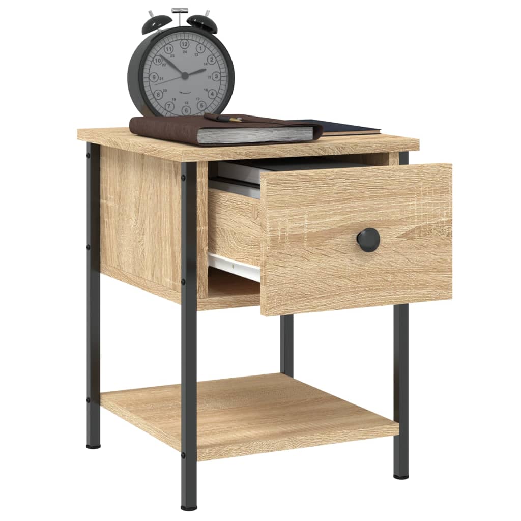 Nightstand Sonoma Oak 34 X 35.5 X 45 Cm Engineered Wood