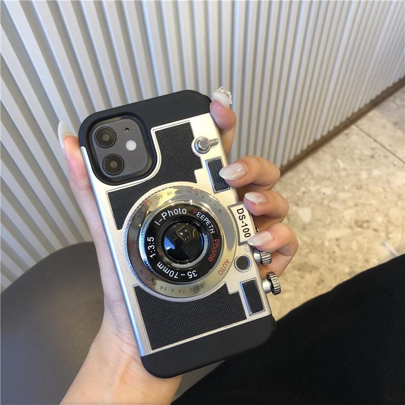 Retro Creative Camera Phone Case: Compatible with iPhone 14/13/12/11, PROMAX, XR - Drop-Proof Protection