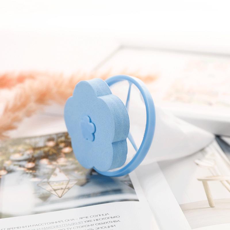 

Мешок-сетка для сбора ворса и шарики для стирки для удаления пятен - Машинная стирка, простые и практичные для ухода за одеждой синий