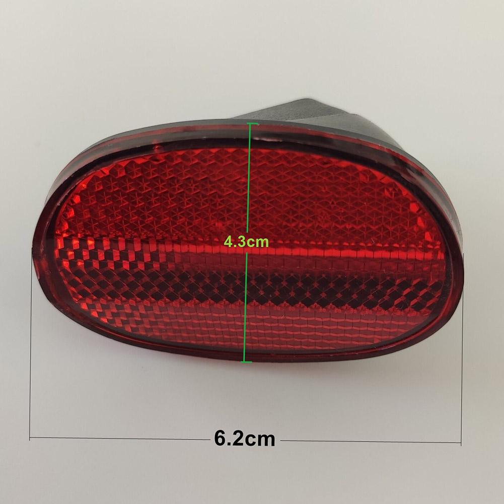 2 Pcs Bicycle Oval Rear Mudguard Reflector Bike Oval Rear Fenders Reflector Bicycles Safety Warning Reflector