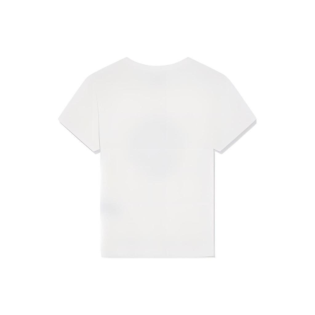 Levis Color Block Rundhals T-Shirt mit Buchstabenprint Kurzarm Damen Tops Weiß 17369-2505