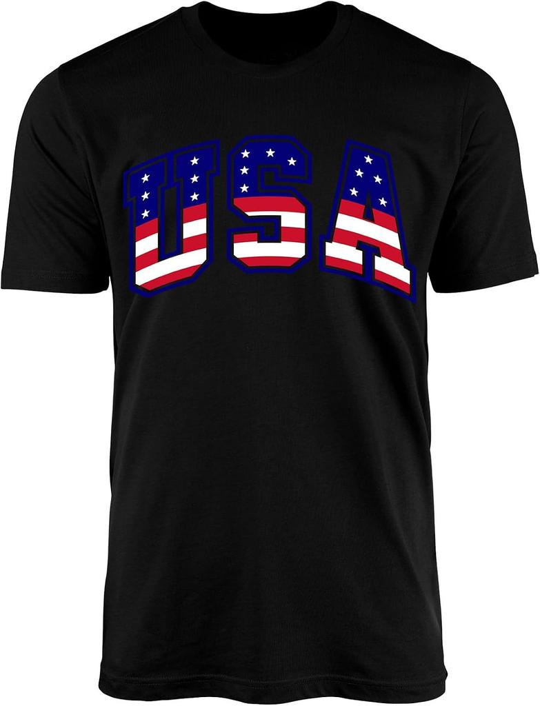 USA Flag Graphic T-shirt