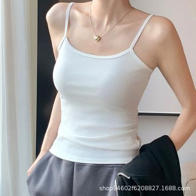 Women Slim Fit Strap Cami Top, Sleeveless Tank Top Hide Armpit Fat, Summer Wear for Inner & Outer Use