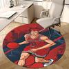 1pc Slam Dunk Anime Design Round Carpet - Shohoku 10 Chair Mat for Office, Home Decor