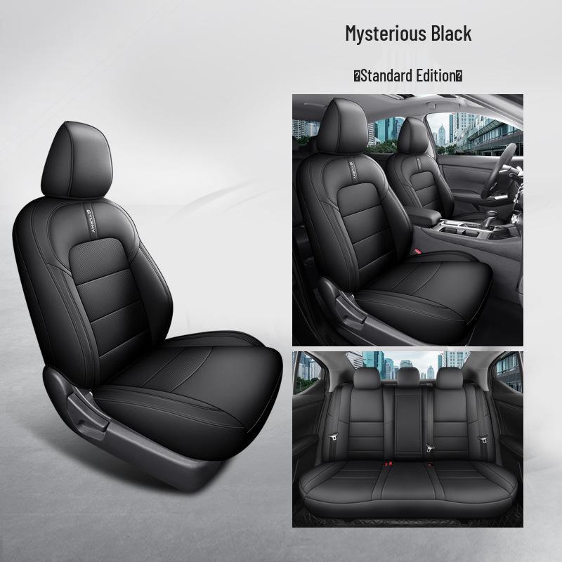 Sylphy Full Leather Car Seat Cushion - New Universal Model for Five-Seat Cars, Suitable for All Seasons