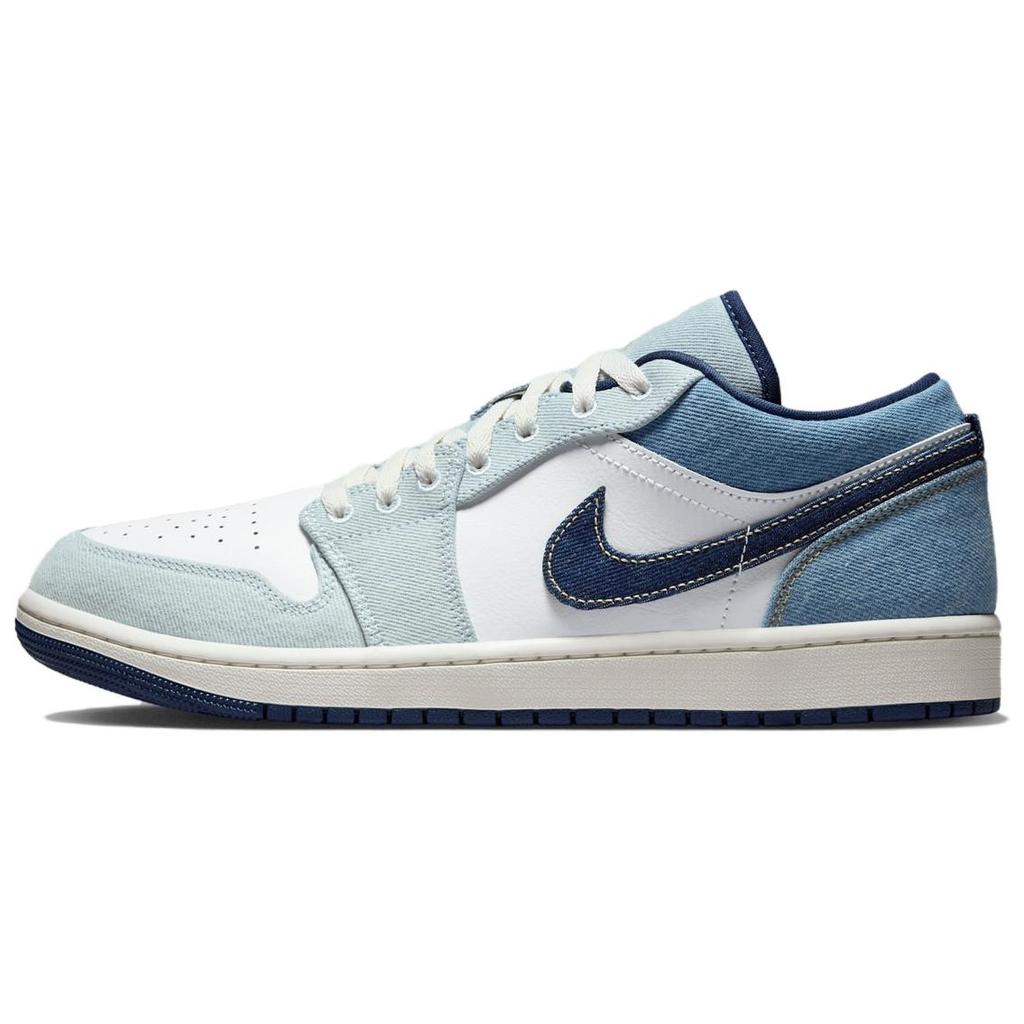 Air Jordan 1 Low Denim Men Sneakers Blue White Sail IH0648-141