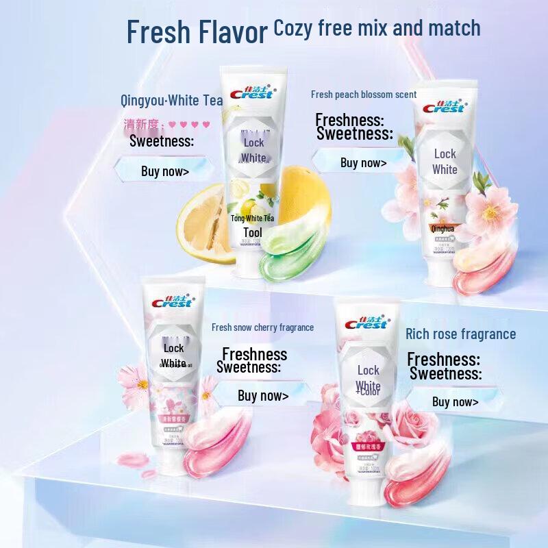 Crest Okayama White Peach Whitening Toothpaste