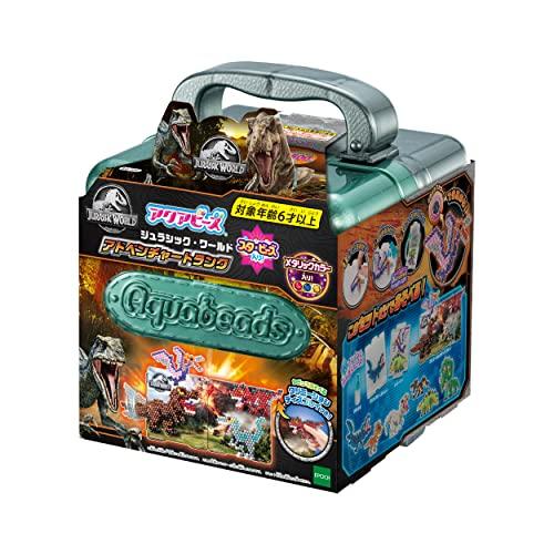 Aquabeads Character Beads Set "Jurassic World Adventure Trunk" AQ-S95 ST Mark Certified, Ages 6 and Up, Water-Based, Craftable Toy, Aquabeads, Epoch