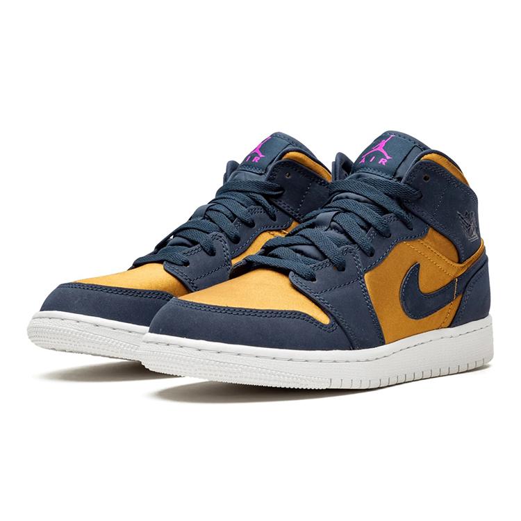 New Jordan 1 Mid SE Obsidian Desert Ochre GS BQ6931-401